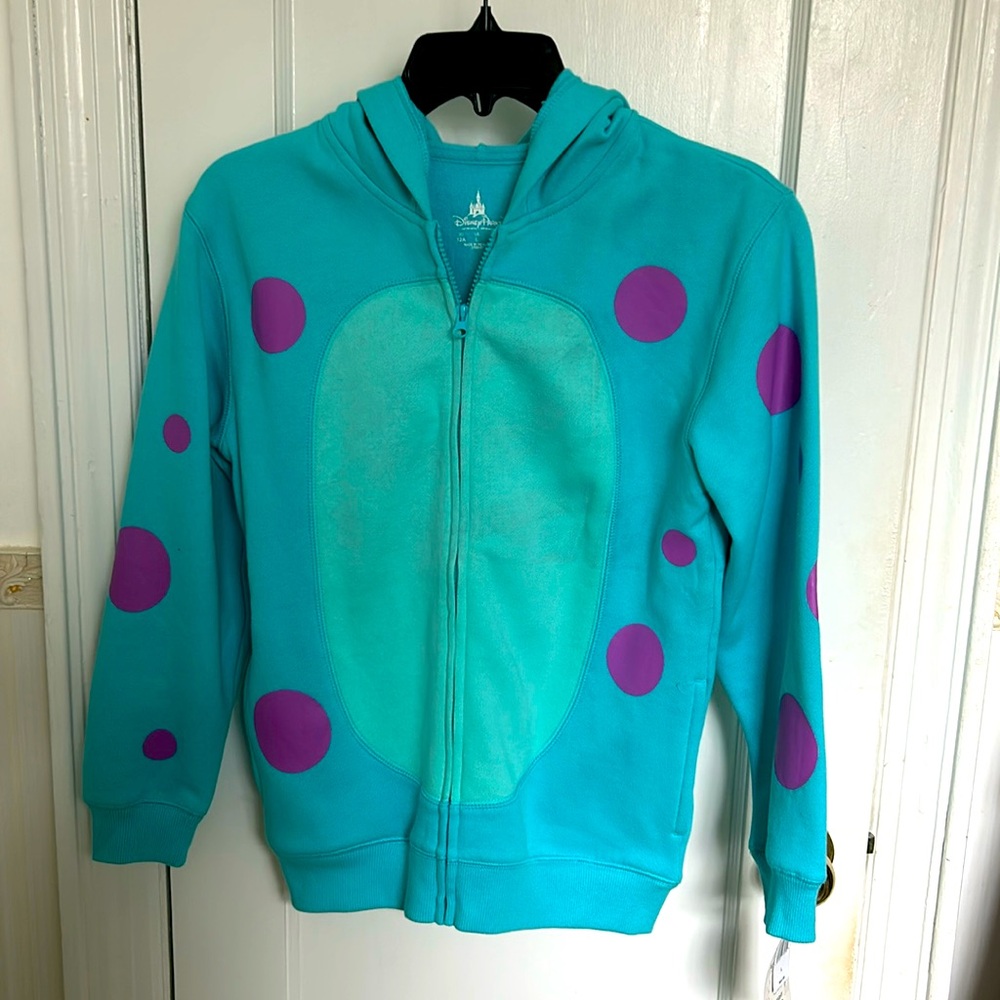Disney new Youth Large  Monsters Inc. Sulley Character Costume Sweatshirt Zip